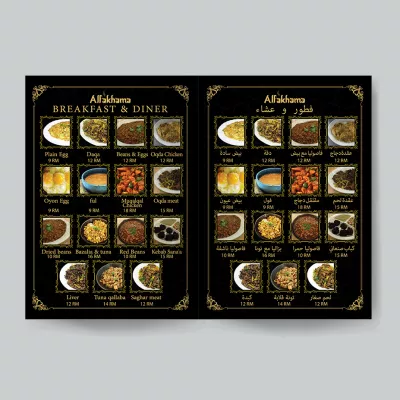 design a perfect menu